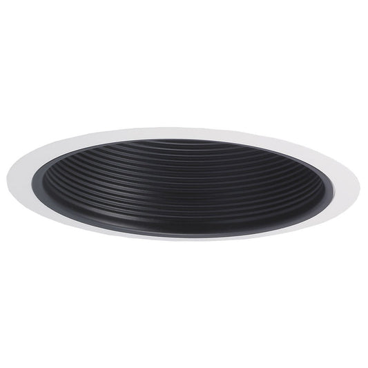 Nora Lighting NTM-30/2R 6 Inch Stepped Baffle Black