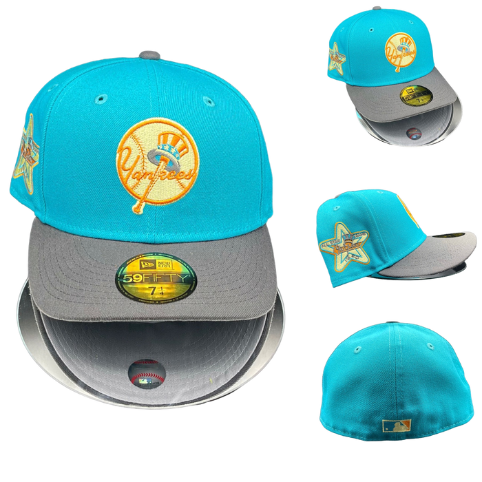 NY. YANKEES TEAL + CHARCOAL GREY UV 60 ASG