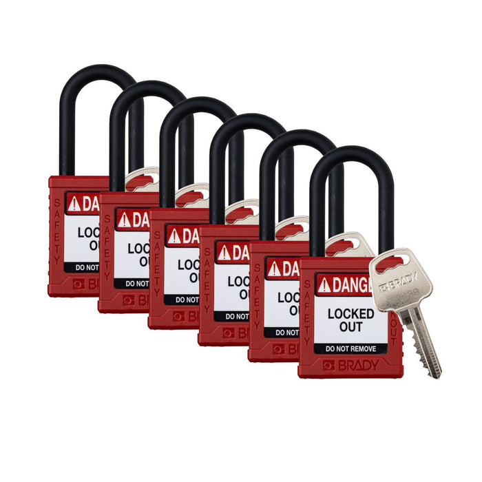 Pack of 6 Each / Plastic / Red
