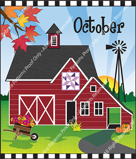October Barn Panel