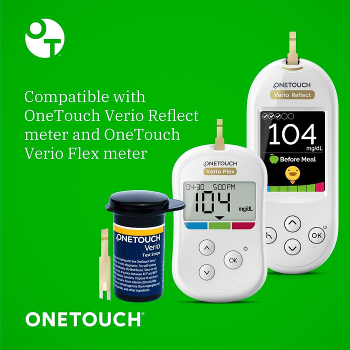 OneTouch Verio Blood Glucose Test Strips, 30 Count - 024183-Single - LL Medico