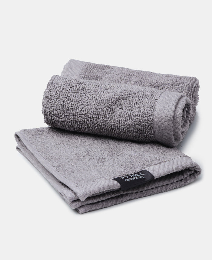 Pack of 6 Cotton Terry Ultrasoft and Durable Solid Face Towel - Grey & Camel