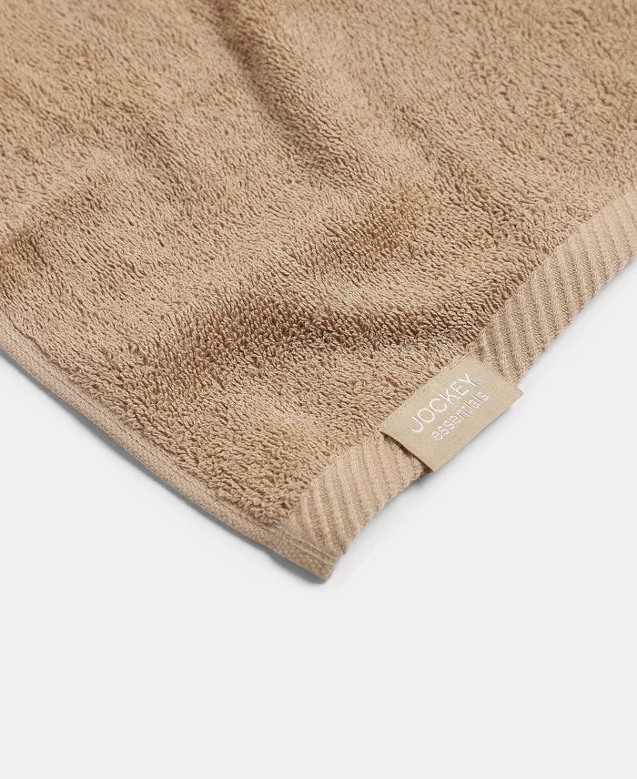 Pack of 6 Cotton Terry Ultrasoft and Durable Solid Face Towel - Navy & Camel
