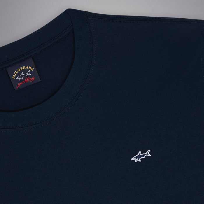 Paul & Shark - Cotton T-Shirt in Navy - Nigel Clare