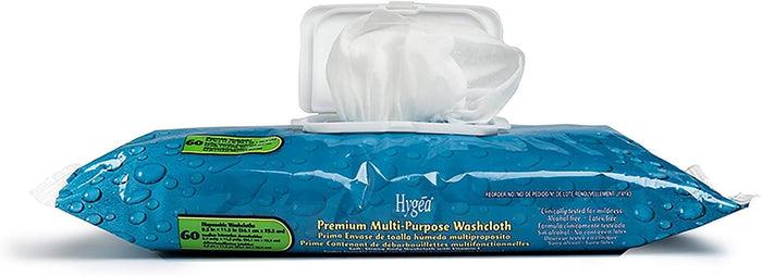 PDI Hygea Premium Multi-Purpose Washcloths, Scented, 60 Count, 9.5" x 13.5"