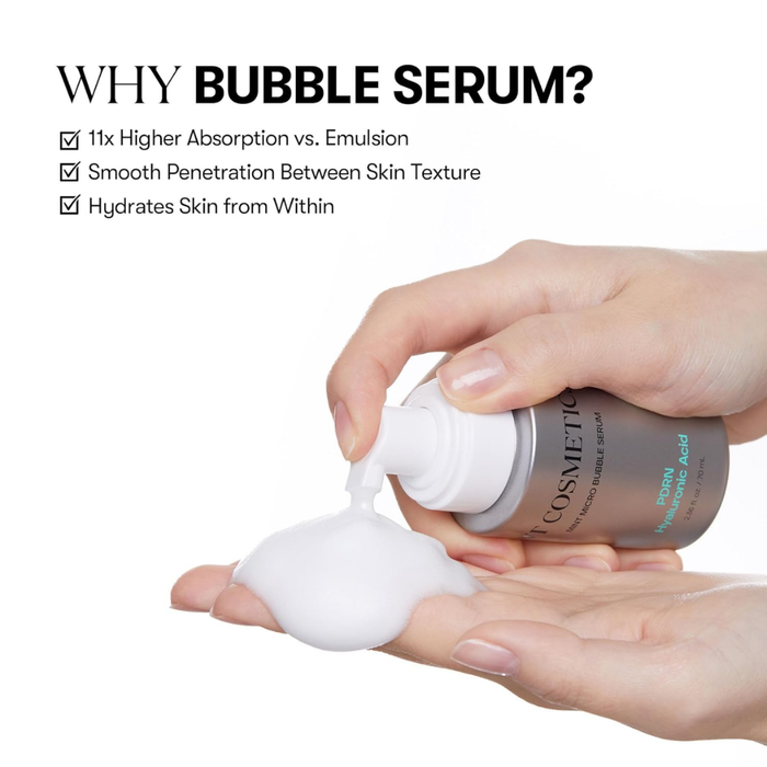 VT Cosmetics PDRN Hyaluronic Acid Mint Micro Bubble Serum Nudie Glow Australia