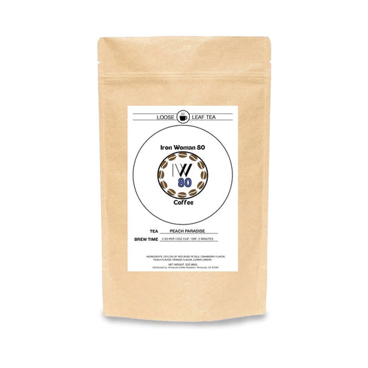 Peach Paradise Herbal Tea – Fruity, Floral Blend with Cranberry & Rose