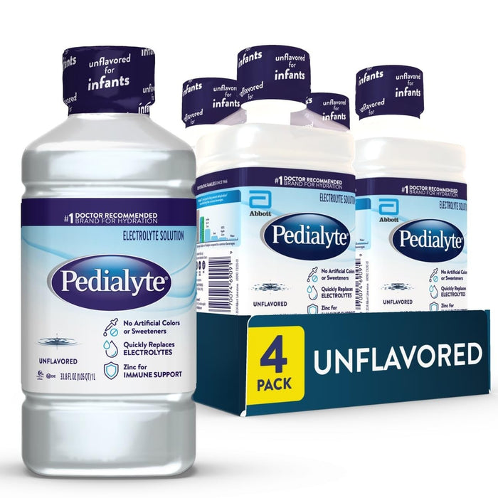 Pedialyte Oral Electrolyte Solution, Unflavored, 2 oz - 59892-Single - LL Medico