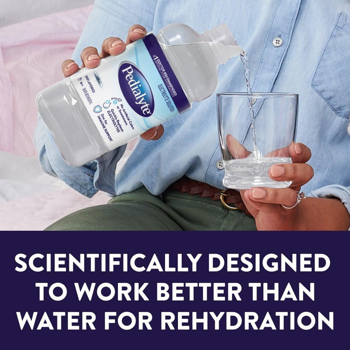 Pedialyte Oral Electrolyte Solution, Unflavored, 2 oz - 59892-Single - LL Medico
