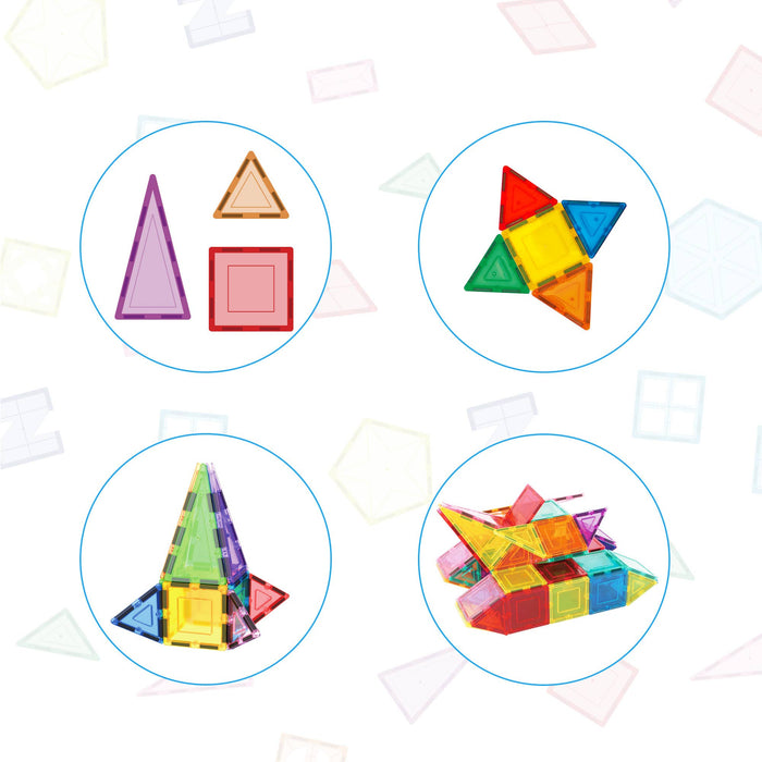 PicassoTiles: 12pc Magnetic Tile Building Set