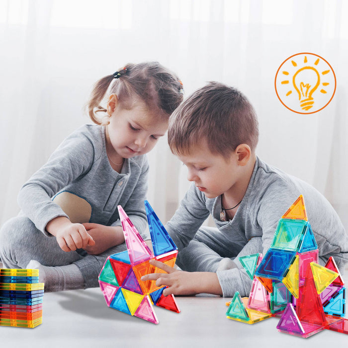 PicassoTiles: 12pc Magnetic Tile Building Set