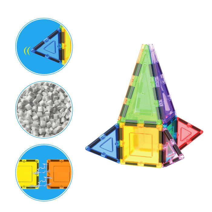 PicassoTiles: 12pc Magnetic Tile Building Set