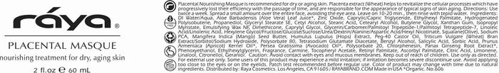 PLACENTAL NOURISHING MASQUE (606) RAYA SPA - rayaspa