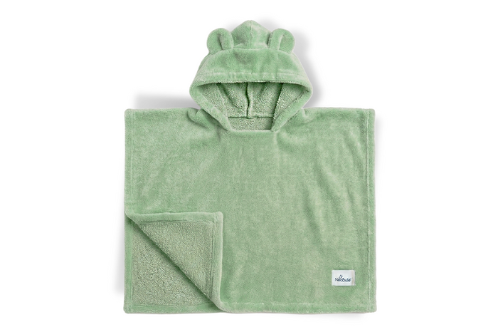 Poncho de bain enfant à capuche, Amande