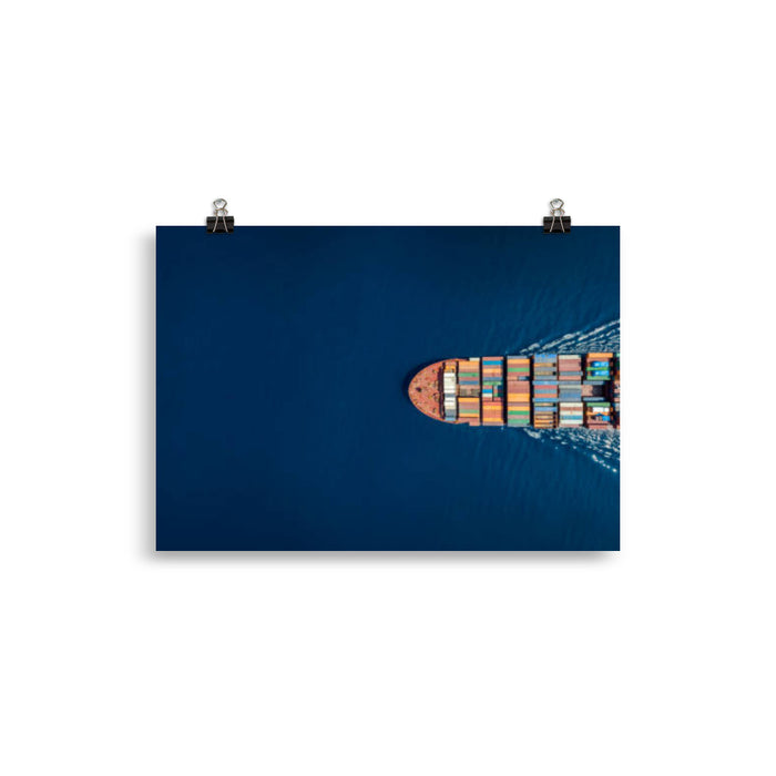 Poster Container vessel - IamSEAWOLF shop