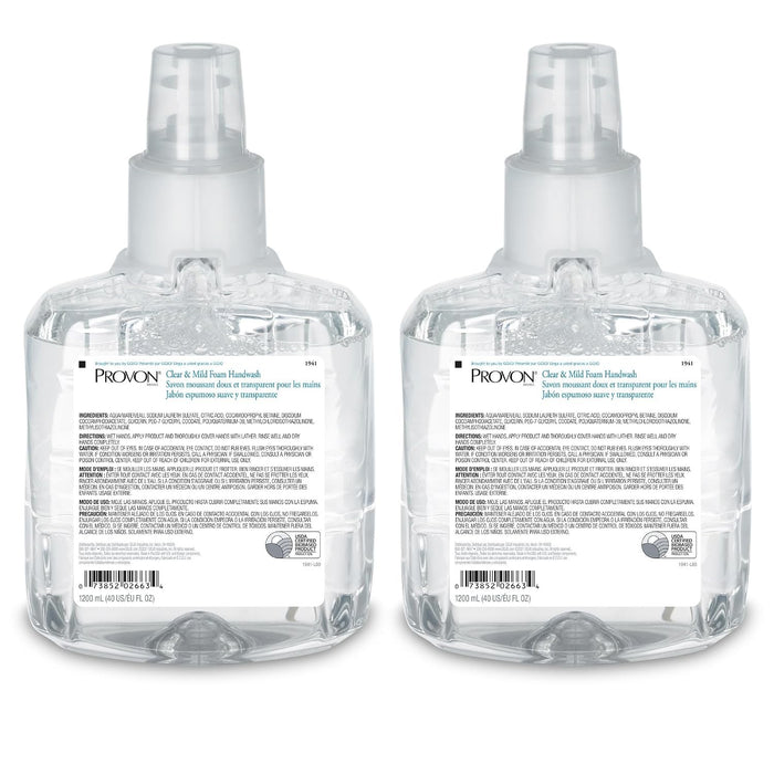 Provon Clear & Mild Foam Handwash, 1,200 mL Refill Bottle