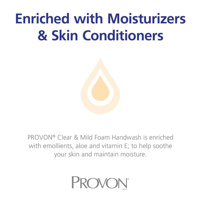 Provon Clear & Mild Foam Handwash, 1,200 mL Refill Bottle