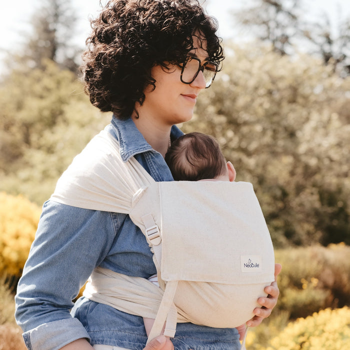 P'tit evo, Porte bébé à nouer, Lin Naturel