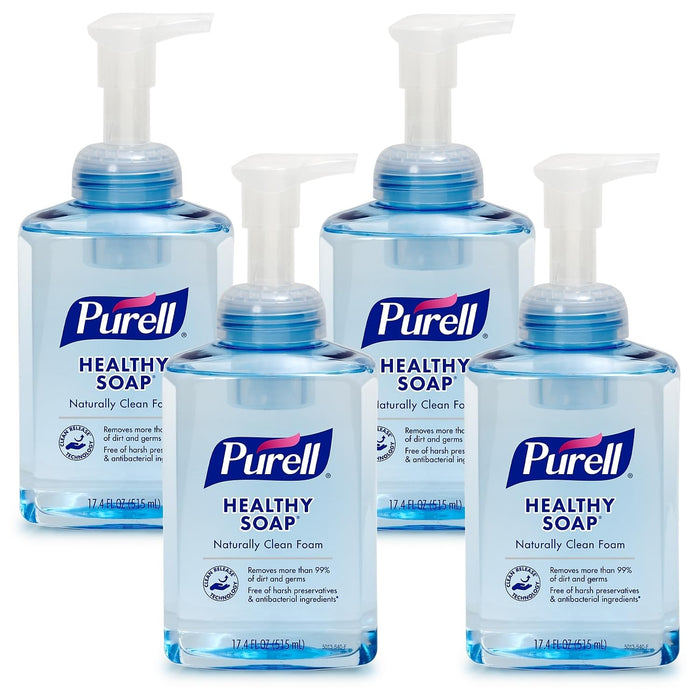 Purell Healthy Soap Foaming Hand Soap, Fragrance Free, 17.4 fl oz Pump Bottle