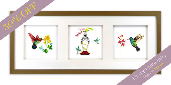 Quilling Card - Brushed Gold Collage Frame