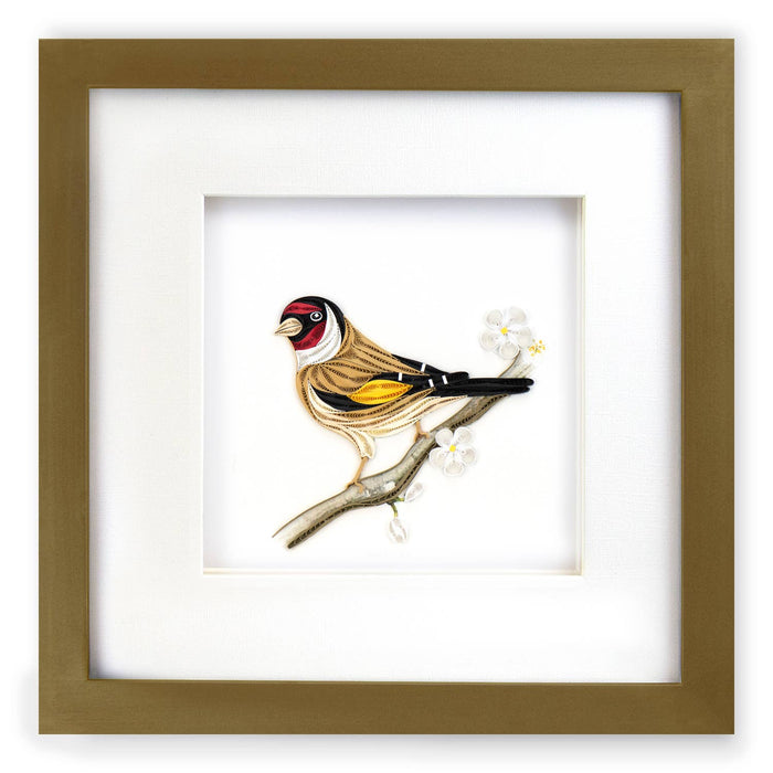 Quilling Card - Brushed Gold Shadow Box Frame