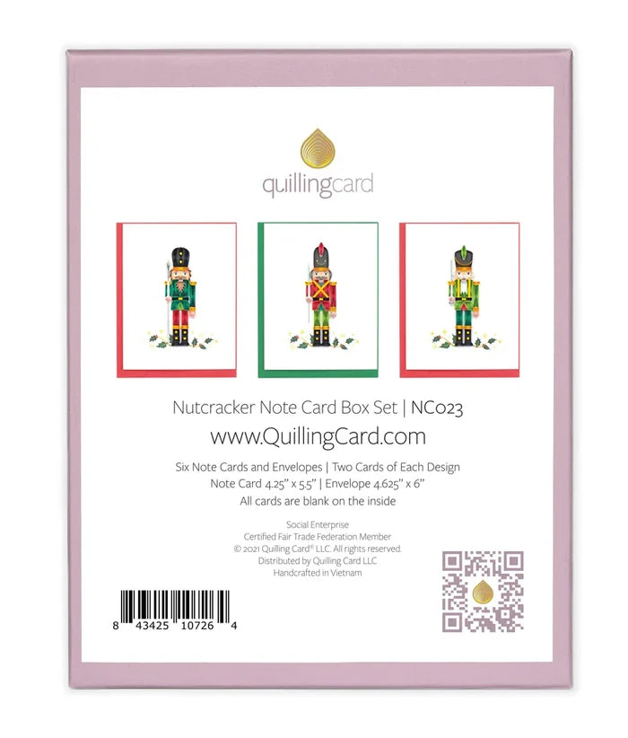 Quilling Card - Note Card Box Set- Nutcracker