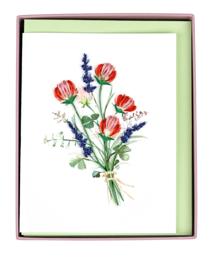 Quilling Card - Quilled Wildflower Note Card Box Set