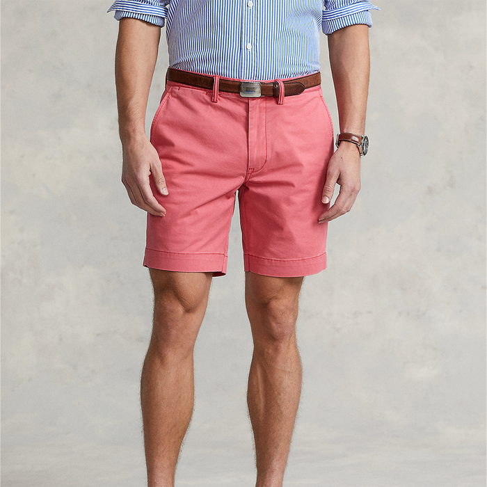 Ralph Lauren - Straight Fit Bedford Short in Red - Nigel Clare