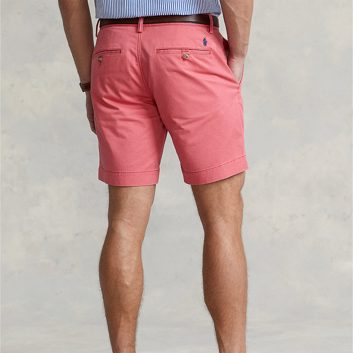 Ralph Lauren - Straight Fit Bedford Short in Red - Nigel Clare