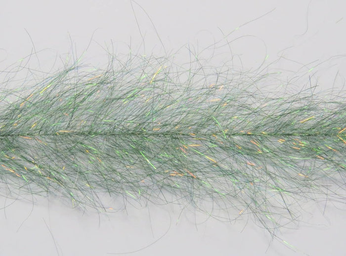 RD Fly Fishing Frenzy Fly Fibre Brush ALGAE GREEN
