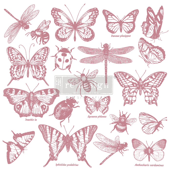 Re-Design Clearly Aligned Decor Stamps 12"X12" - Monarch Collection