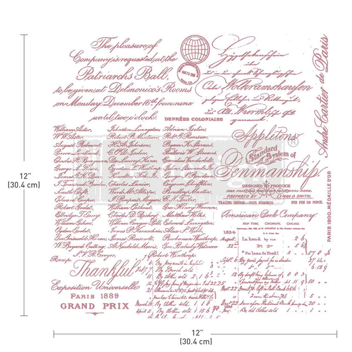 Redesign by Prima - Decor Stamp - Handwritten Notes