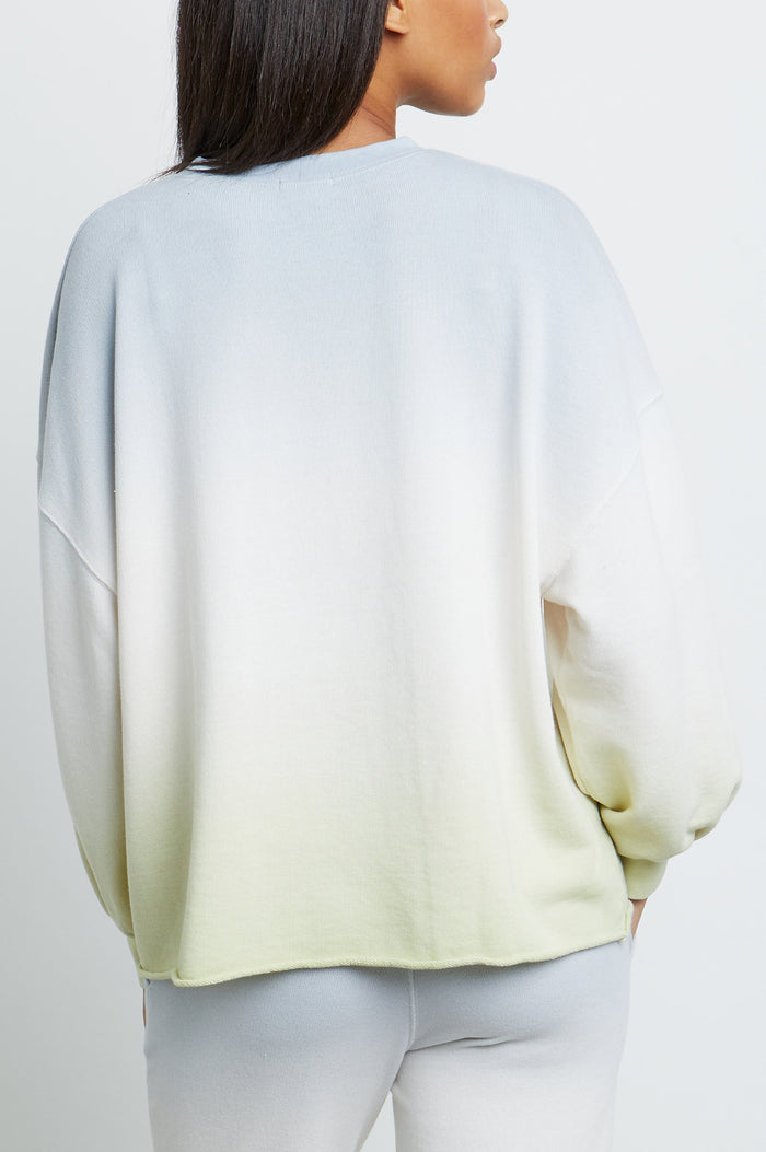 REEVES-BLUE-MINT-DIP-DYE-FRONT ANGLE