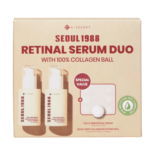 KSECRET SEOUL 1988 Retinal Ginseng Serum Double Set Nudie Glow Australia