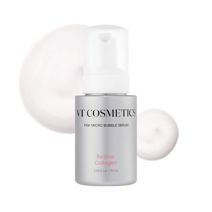VT Cosmetics Retinol Collagen Pink Micro Bubble Serum Nudie Glow Australia