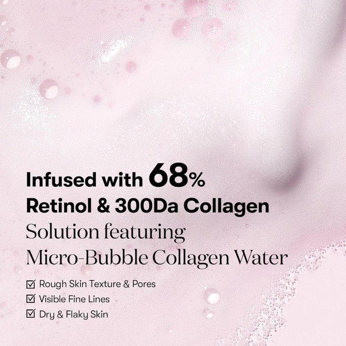 VT Cosmetics Retinol Collagen Pink Micro Bubble Serum Nudie Glow Australia