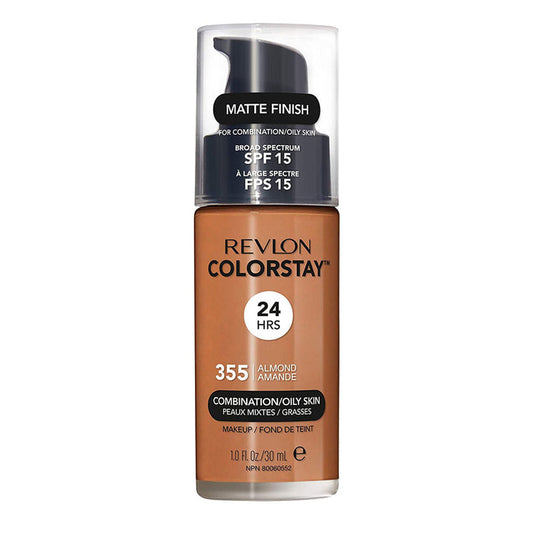 Revlon ColorStay Makeup for Combo/Oily Skin in 355 ALMOND with SPF 15 and 24hr matte finish