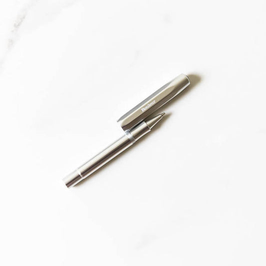 Rouleur x Kaweco Aluminium Rollerball Pen - Silver + Engraved logo - Rouleur