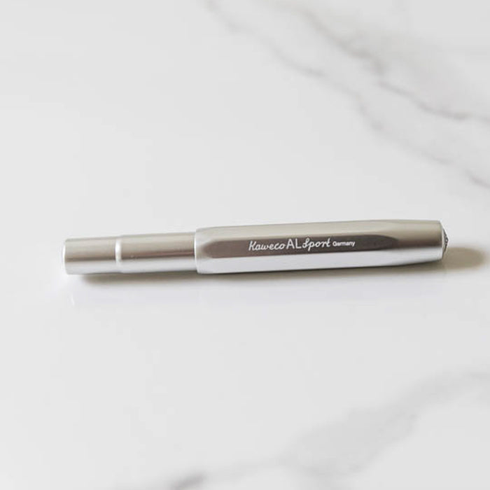 Rouleur x Kaweco Aluminium Rollerball Pen - Silver + Engraved logo - Rouleur