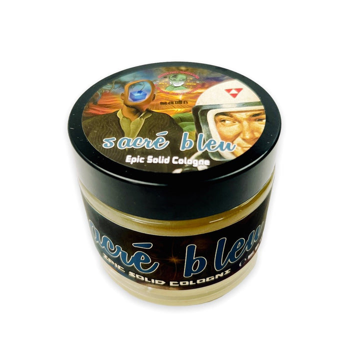 Sacré Bleu Solid Cologne | Contains Prickly Pear Oil | Homage To Original Aqua Velva! - Phoenix Artisan Accoutrements