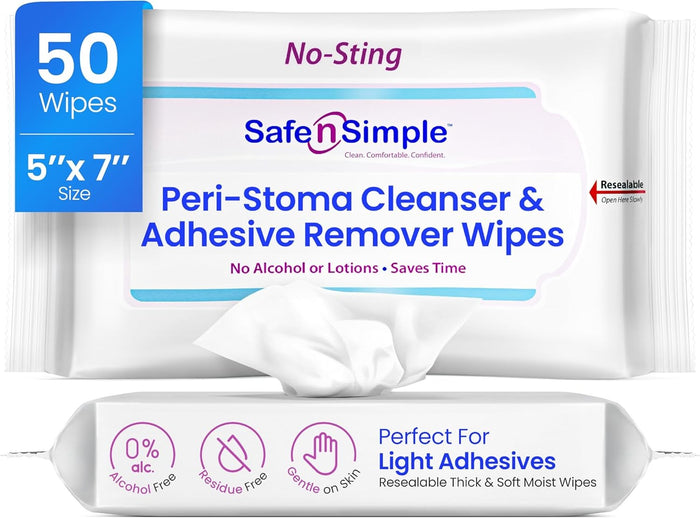 Safe n Simple Adhesive Remover Wipes