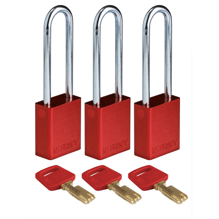 PACK OF 3 EACH / 1.5 IN / Red