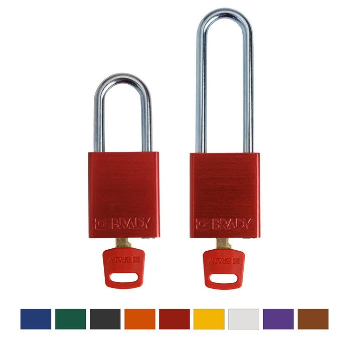 Aluminum Padlocks - Mann Supply BradyAluminum Padlocks