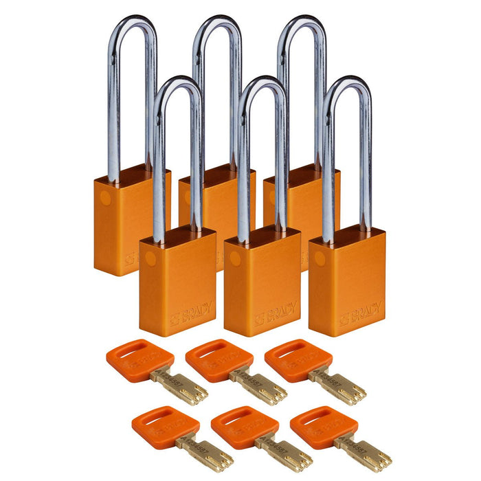 Pack of 6 Each / 1.5 in / Orange