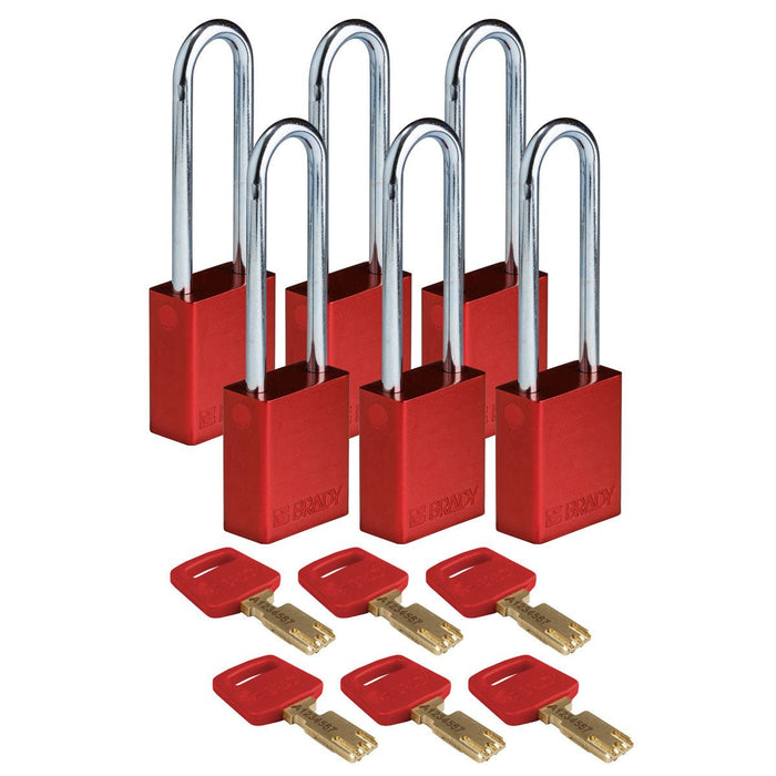 Pack of 6 Each / 1.5 in / Red