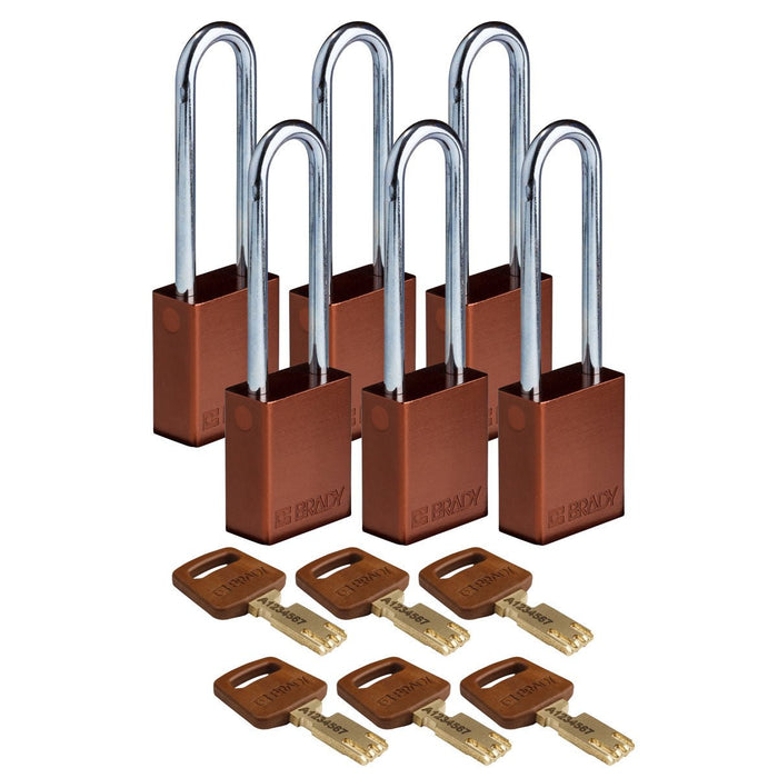 Aluminum Padlocks - Mann Supply BradyAluminum Padlocks