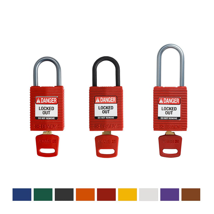 Nylon Padlocks - Mann Supply BradyIndustrial Products
