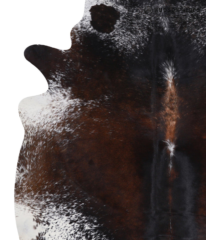 Salt and Pepper Brown Cowhide Rug #A7024
