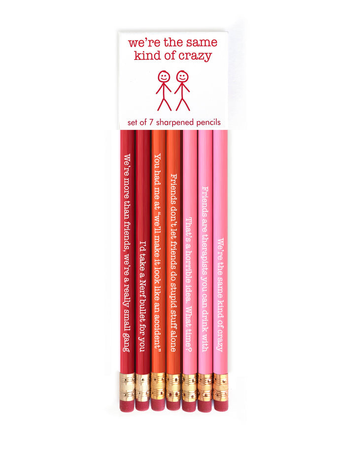 Same kind of crazy pencil set