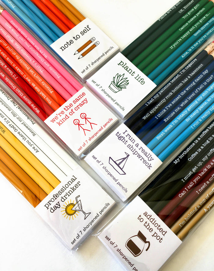 Same kind of crazy pencil set